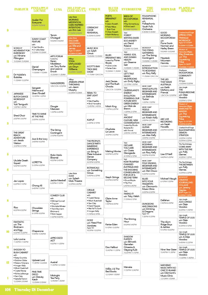 Woodford Folk Festival Dates 2023/2024, Tickets & Program Schedule